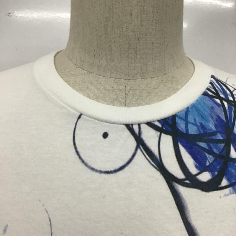 ユニクロ UNIQLO Tシャツ 半袖 341-194457 FUTURA コラボ M 総柄 白 / ホワイト /  メンズ USED 古着 中古 10100667