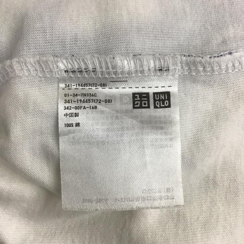 ユニクロ UNIQLO Tシャツ 半袖 341-194457 FUTURA コラボ M 総柄 白 / ホワイト /  メンズ USED 古着 中古 10100667