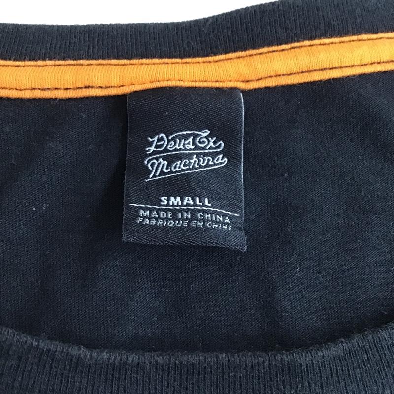 デウスエクスマキナ DEUS EX MACHINA Tシャツ 半袖 DMA51120E バックプリント S ロゴ、文字 黒 / ブラック / X 白 / ホワイト /  メンズ USED 古着 中古 10100678