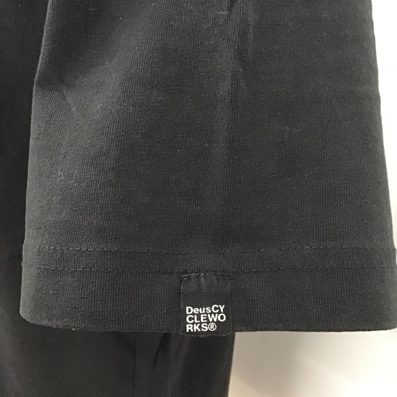 デウスエクスマキナ DEUS EX MACHINA Tシャツ 半袖 バックプリント M ロゴ、文字 黒 / ブラック /  メンズ USED 古着 中古 10100680