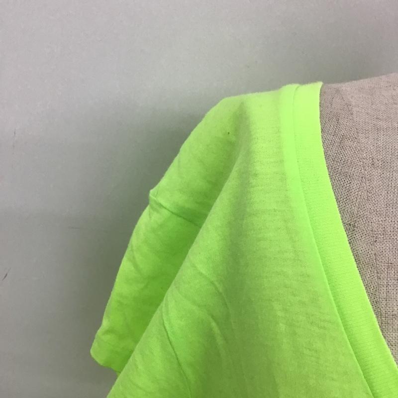 ラルフローレン RALPHLAUREN カットソー 半袖 XS プリント 黄緑 / イエローグリーン /  レディース USED 古着 中古 10100693