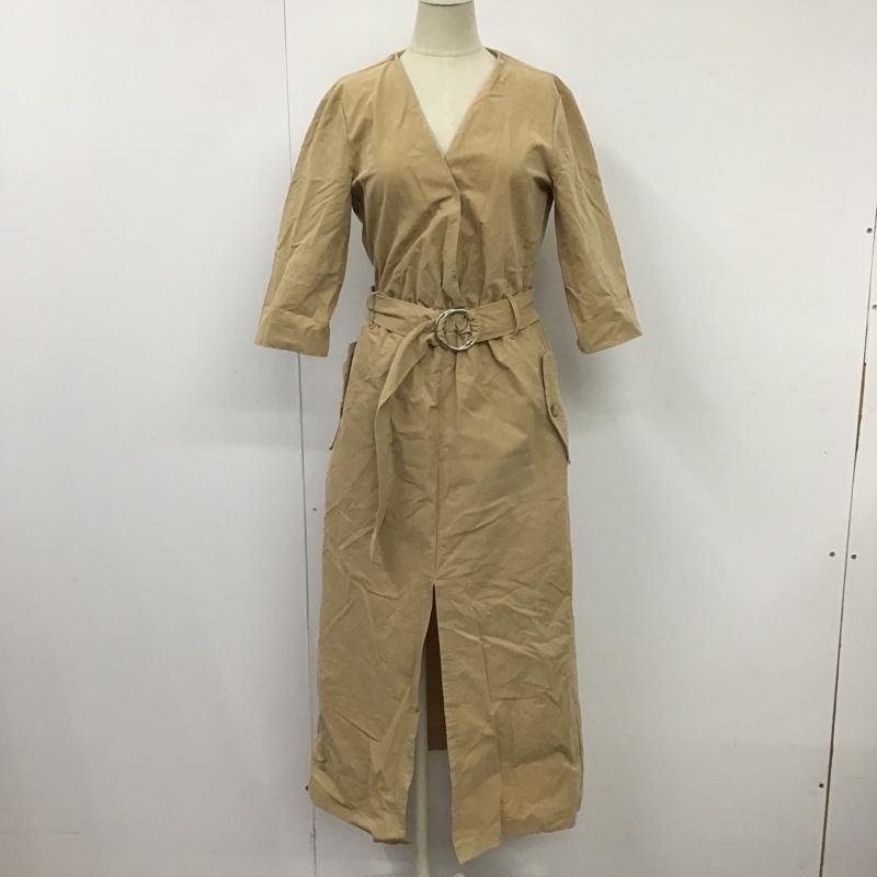 ザラ ZARA ワンピース ロングスカート XS 無地 ベージュ / ベージュ /  レディース USED 古着 中古 10100700