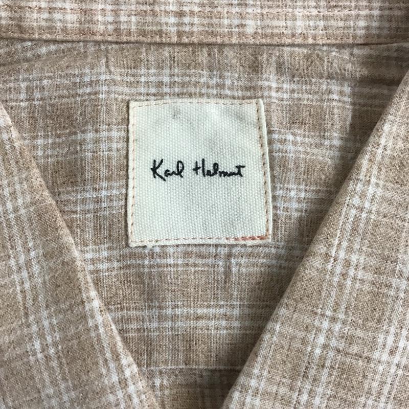 カールヘルム KARLHELMUT シャツ、ブラウス 半袖 半袖シャツ カラーシャツ 半袖カットソー チェックシャツ パッチワークシャツ L 総柄 X チェック マルチカラー / マルチカラー /  メンズ USED 古着 中古 10100733