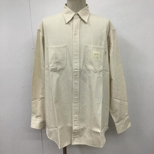カールヘルム KARLHELMUT シャツ、ブラウス 長袖 長袖シャツ カラーシャツ ポケットシャツ 長袖カットソー M ロゴ、文字 白 / ホワイト /  メンズ USED 古着 中古 10100734