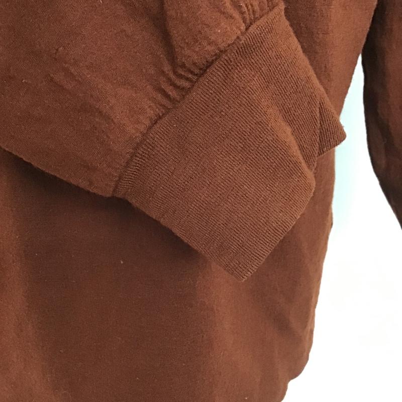 ワイズフォーメン Y's for men カットソー 長袖 MJ-T25-149 長袖カットソー タートルネックカットソー リブカットソー 無地 茶 / ブラウン /  メンズ USED 古着 中古 10100747