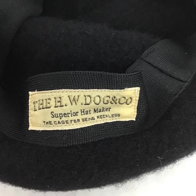 ザエイチダブリュードッグアンドコー THE H.W.DOG&CO. 帽子 ベレー帽 D-00219 BASIC BERET 無地 黒 / ブラック /  メンズ USED 古着 中古 10100759