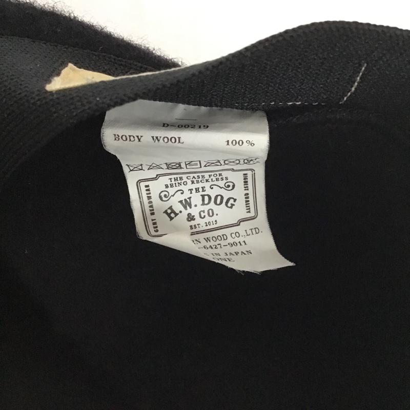 ザエイチダブリュードッグアンドコー THE H.W.DOG&CO. 帽子 ベレー帽 D-00219 BASIC BERET 無地 黒 / ブラック /  メンズ USED 古着 中古 10100759