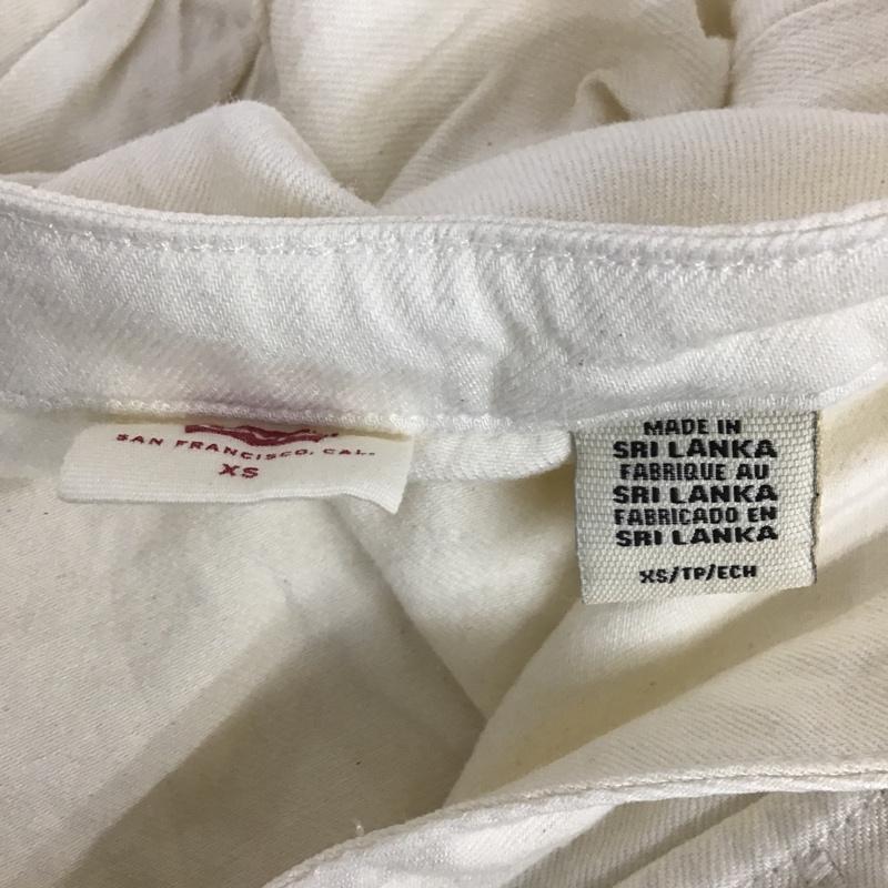リーバイス Levi's シャツ、ブラウス 半袖 34621-0000 Vネック ノースリーブ XS 無地 アイボリー / アイボリー /  レディース USED 古着 中古 10100806