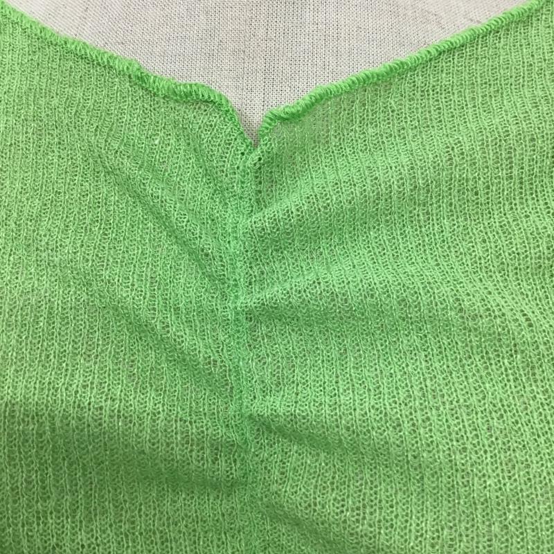 カスタネ Kastane カットソー 長袖 KAZ1021106A0015 シャーリングTee タグ付き FREE 無地 薄緑 / ライトグリーン /  レディース USED 古着 中古 10100809