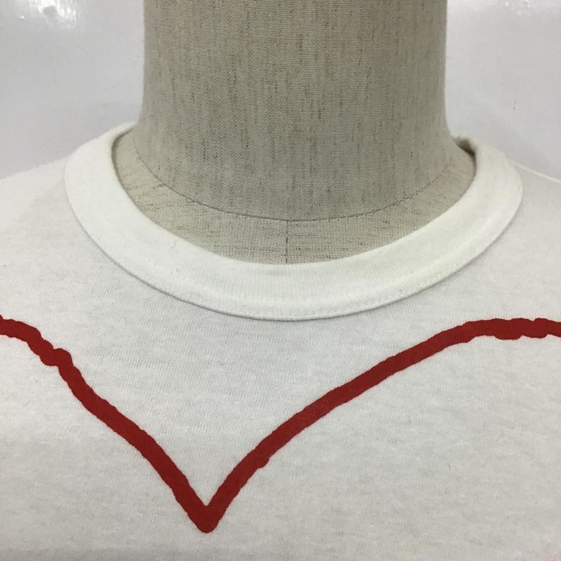 プレイコムデギャルソン PLAY COMME des GARCONS Tシャツ 半袖 AZ-T100 ハート ワッペン S プリント 白 / ホワイト /  メンズ USED 古着 中古 10100822