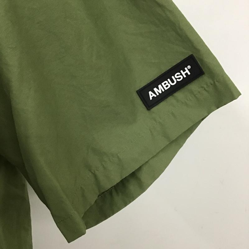 アンブッシュ AMBUSH シャツ、ブラウス 半袖 12112184 オープンカラーシャツ 2 ロゴ、文字 カーキ / カーキ /  メンズ USED 古着 中古 10100827