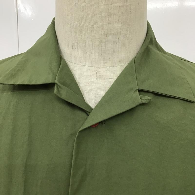 アンブッシュ AMBUSH シャツ、ブラウス 半袖 12112184 オープンカラーシャツ 2 ロゴ、文字 カーキ / カーキ /  メンズ USED 古着 中古 10100827