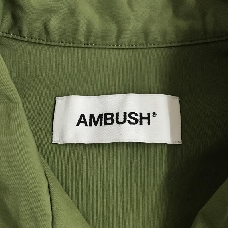 アンブッシュ AMBUSH シャツ、ブラウス 半袖 12112184 オープンカラーシャツ 2 ロゴ、文字 カーキ / カーキ /  メンズ USED 古着 中古 10100827