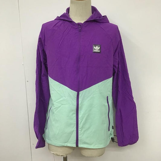 アディダス adidas ジャケット、上着 ジャンパー、ブルゾン DV2089 DEKUM PCKBL JKT L ロゴ、文字 紫 / パープル / X 水色 / ライトブルー /  メンズ USED 古着 中古 10100831