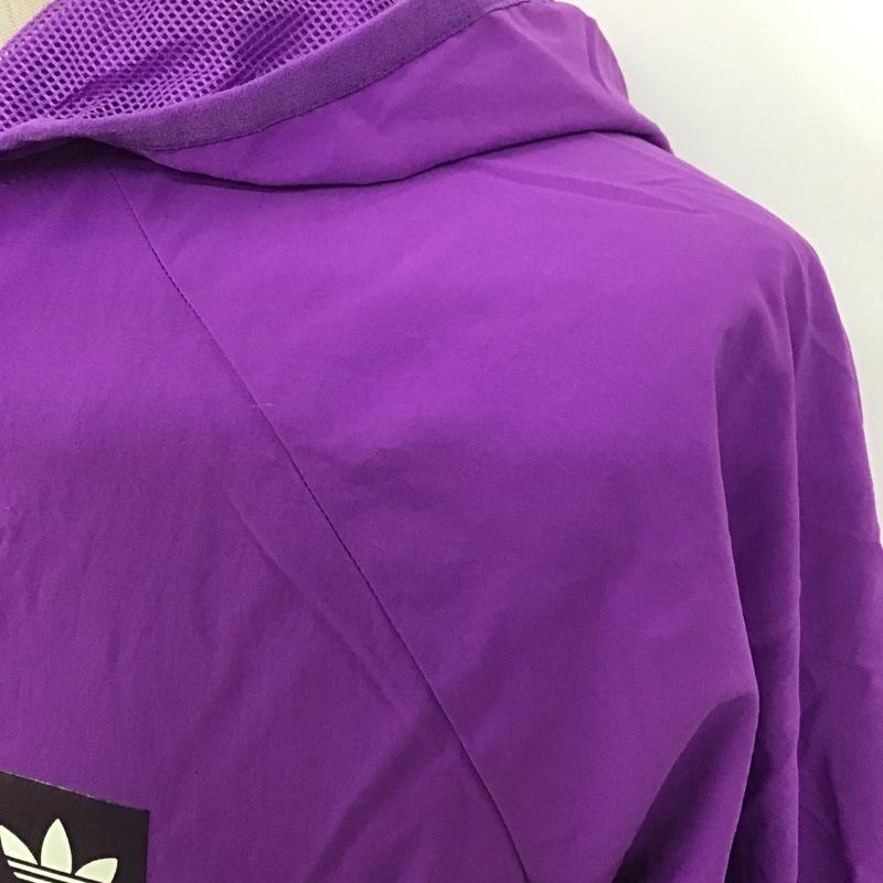 アディダス adidas ジャケット、上着 ジャンパー、ブルゾン DV2089 DEKUM PCKBL JKT L ロゴ、文字 紫 / パープル / X 水色 / ライトブルー /  メンズ USED 古着 中古 10100831