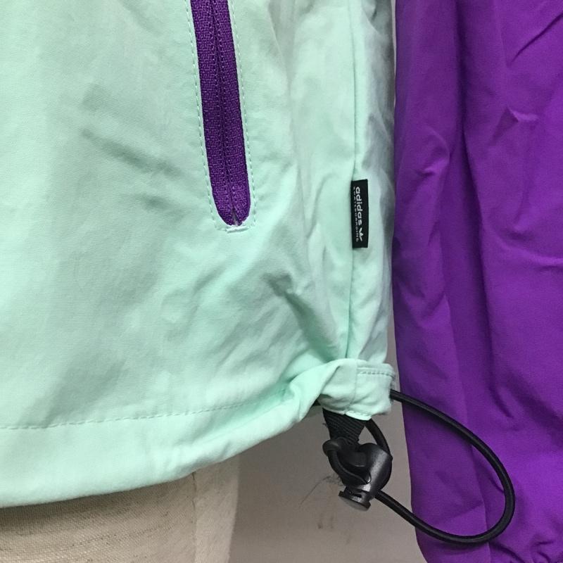 アディダス adidas ジャケット、上着 ジャンパー、ブルゾン DV2089 DEKUM PCKBL JKT L ロゴ、文字 紫 / パープル / X 水色 / ライトブルー /  メンズ USED 古着 中古 10100831