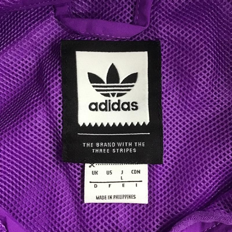 アディダス adidas ジャケット、上着 ジャンパー、ブルゾン DV2089 DEKUM PCKBL JKT L ロゴ、文字 紫 / パープル / X 水色 / ライトブルー /  メンズ USED 古着 中古 10100831