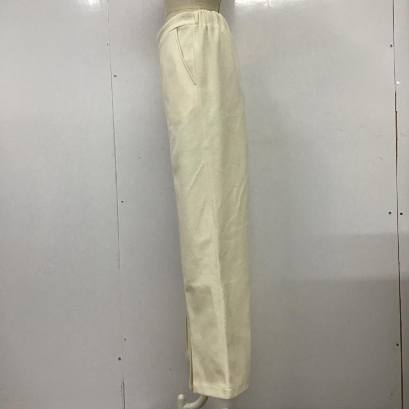 レプシィム LEPSIM ボトムス ボトムス 166406 00 08 09 フロントスリットイージーパンツ ストレートパンツ バックスリットパンツ FREE 無地 白 / ホワイト /  レディース USED 古着 中古 10100842
