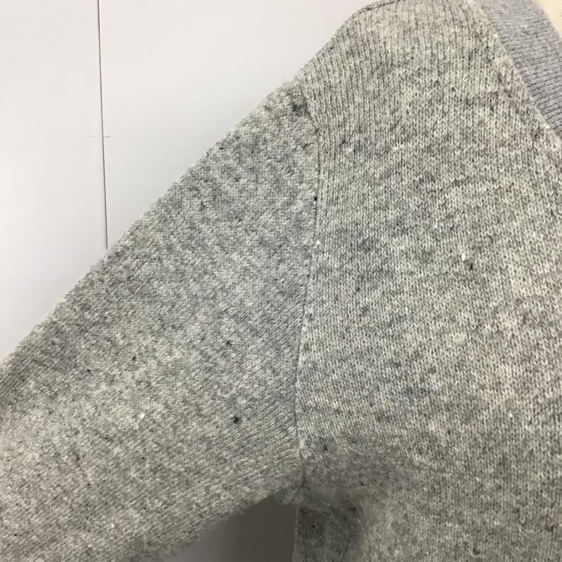 エックスガール X-girl ワンピース ひざ丈スカート 長袖ワンピース スウェットワンピース クルーネック ロングワンピース 1 無地 灰 / グレー /  レディース USED 古着 中古 10100844