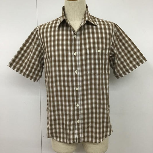 ザノースフェイス THE NORTH FACE シャツ、ブラウス 半袖 NT20912 BASICSHIRT 半袖シャツ チェックシャツ カジュアルシャツ L チェック 白 / ホワイト / X 茶 / ブラウン /  メンズ USED 古着 中古 10100857