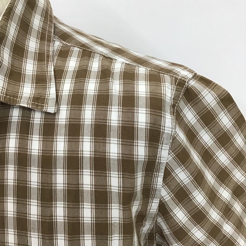 ザノースフェイス THE NORTH FACE シャツ、ブラウス 半袖 NT20912 BASICSHIRT 半袖シャツ チェックシャツ カジュアルシャツ L チェック 白 / ホワイト / X 茶 / ブラウン /  メンズ USED 古着 中古 10100857