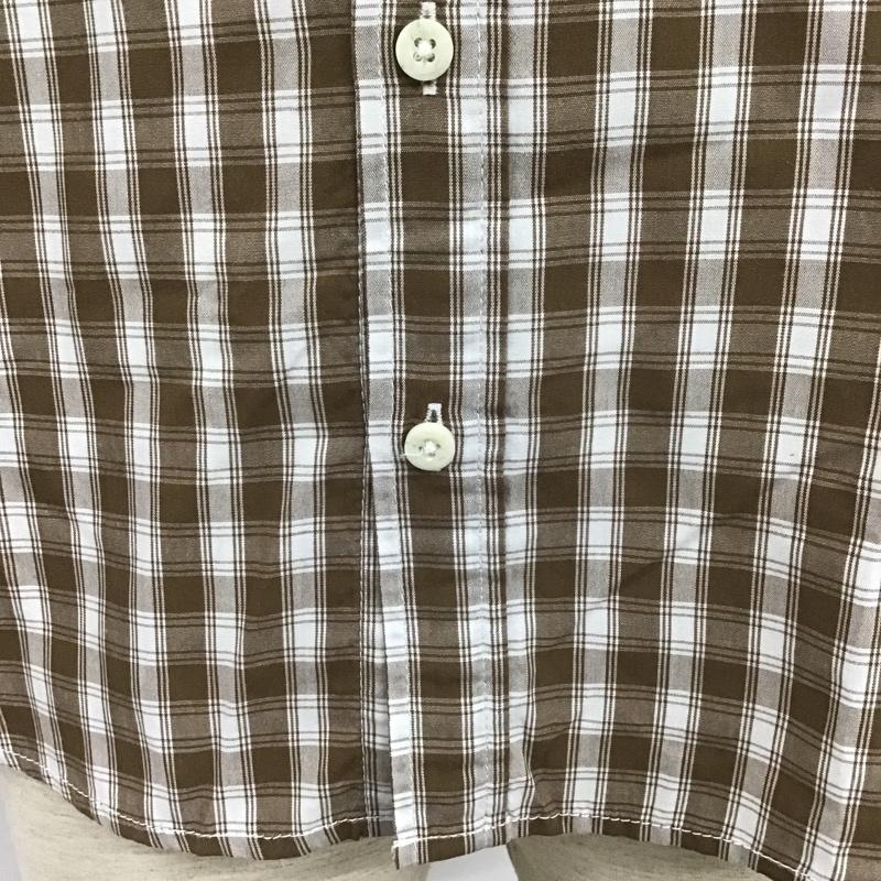 ザノースフェイス THE NORTH FACE シャツ、ブラウス 半袖 NT20912 BASICSHIRT 半袖シャツ チェックシャツ カジュアルシャツ L チェック 白 / ホワイト / X 茶 / ブラウン /  メンズ USED 古着 中古 10100857