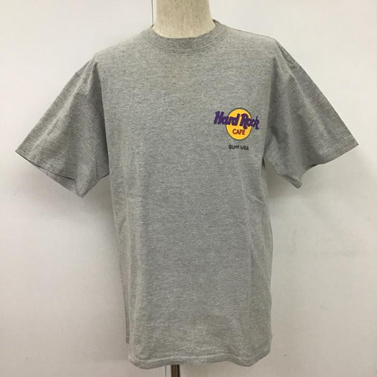 ハードロックカフェ HARD ROCK CAFE Tシャツ 半袖 半袖カットソー プリントTシャツ クルーネックカットソー 古着 L ロゴ、文字 灰 / グレー /  メンズ USED 古着 中古 10100878