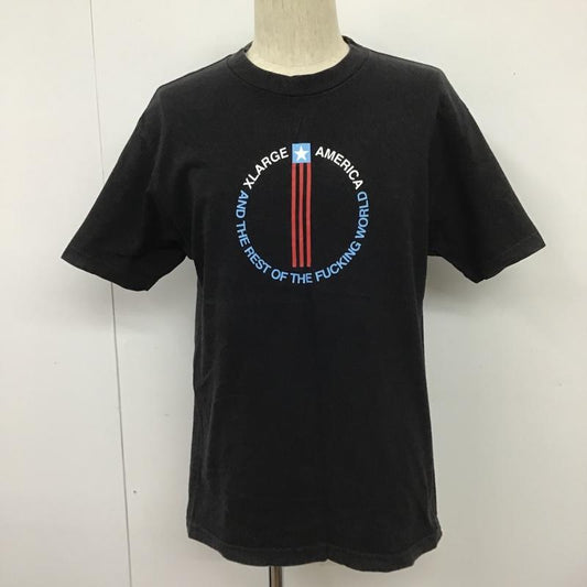 エクストララージ XLARGE Tシャツ 半袖 プリントＴ M プリント 黒 / ブラック /  メンズ USED 古着 中古 10100926