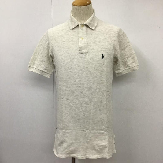 ポロバイラルフローレン Polo by RALPH LAUREN ポロシャツ 半袖 S 無地 オフホワイト / オフホワイト /  メンズ USED 古着 中古 10100931