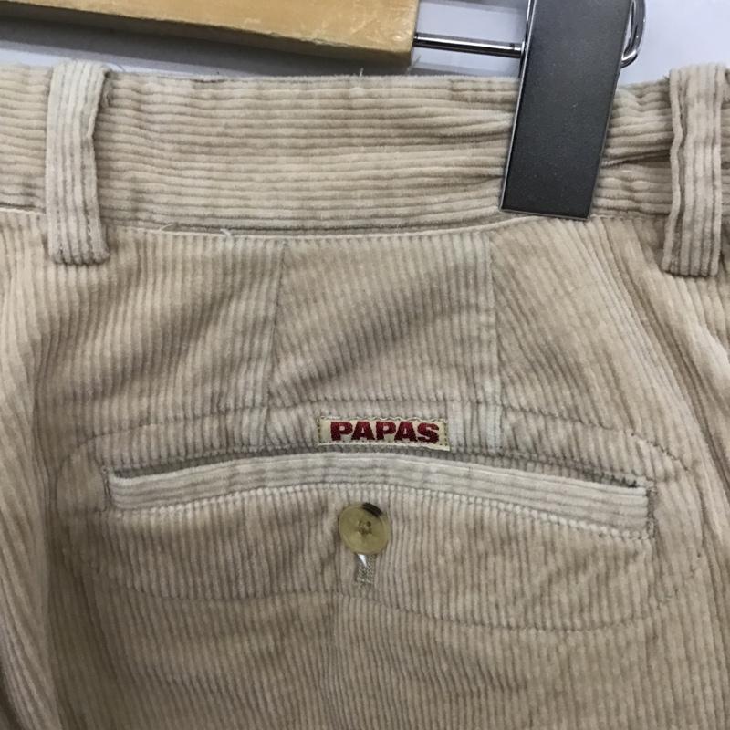 パパス PAPAS パンツ ワークパンツ、ペインターパンツ S 無地 ベージュ / ベージュ /  メンズ USED 古着 中古 10100941