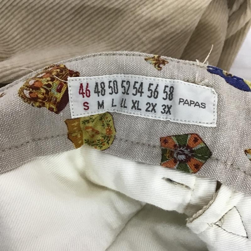 パパス PAPAS パンツ ワークパンツ、ペインターパンツ S 無地 ベージュ / ベージュ /  メンズ USED 古着 中古 10100941