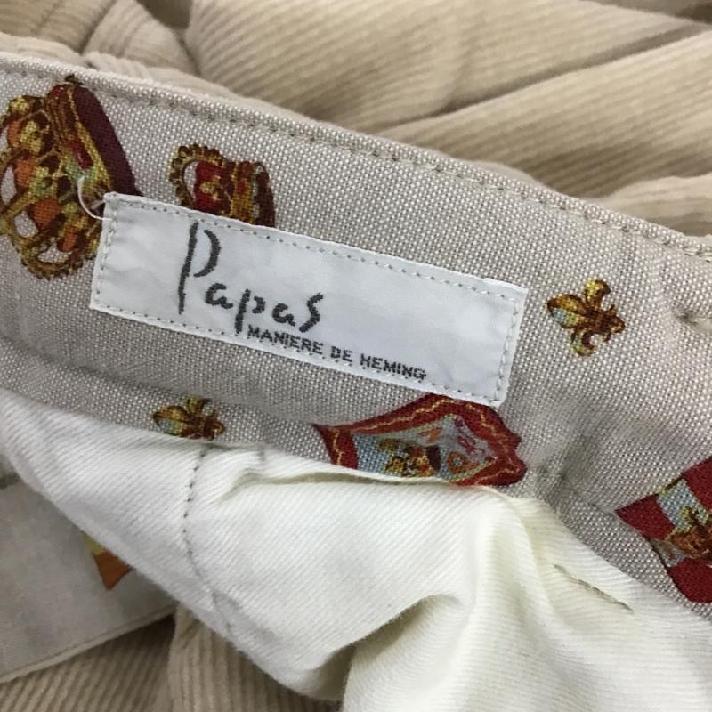 パパス PAPAS パンツ ワークパンツ、ペインターパンツ S 無地 ベージュ / ベージュ /  メンズ USED 古着 中古 10100941