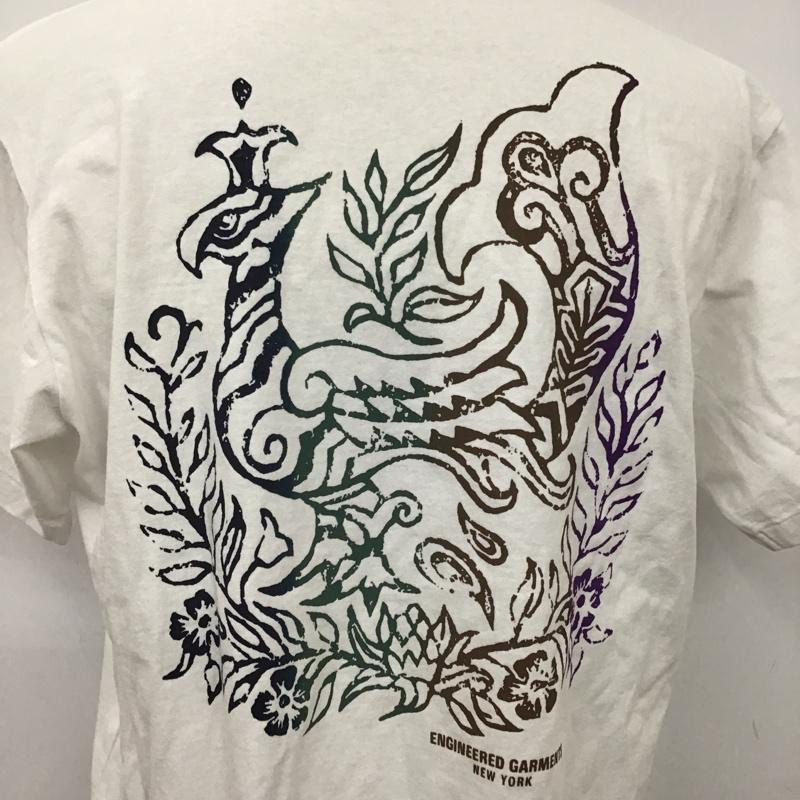 エンジニアードガーメンツ Engineered Garments Tシャツ 半袖 M プリント 白 / ホワイト /  メンズ USED 古着 中古 10100947