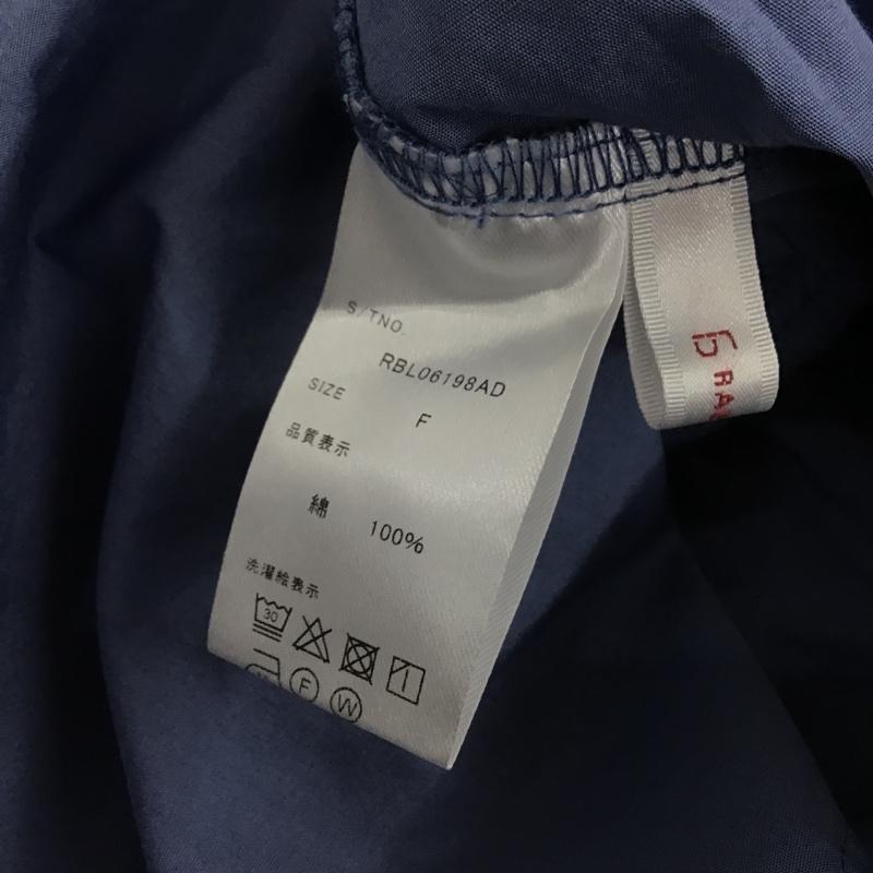 レイジブルー RAGEBLUE シャツ、ブラウス 長袖 FREE 無地 水色 / ライトブルー /  レディース USED 古着 中古 10100954