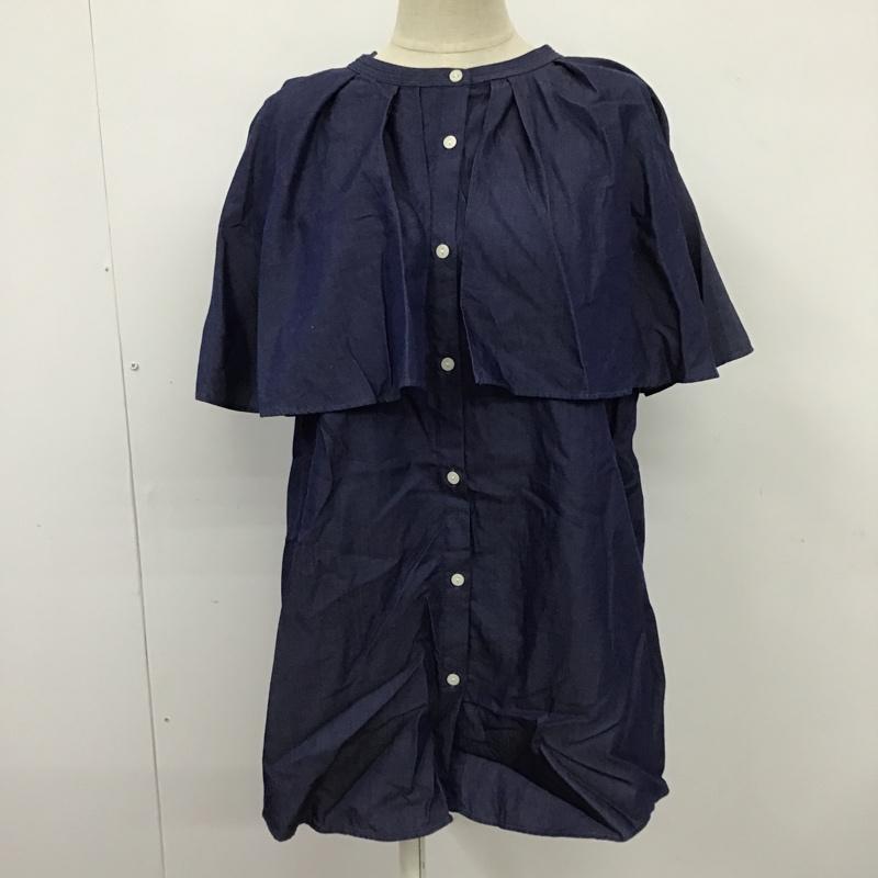ニコアンド niko and... カットソー 半袖 M 無地 インディゴ / インディゴ /  レディース USED 古着 中古 10100956