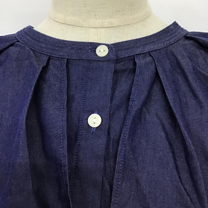 ニコアンド niko and... カットソー 半袖 M 無地 インディゴ / インディゴ /  レディース USED 古着 中古 10100956