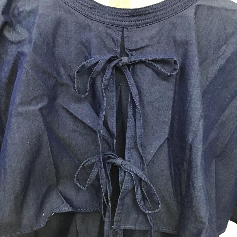 ニコアンド niko and... カットソー 半袖 M 無地 インディゴ / インディゴ /  レディース USED 古着 中古 10100956