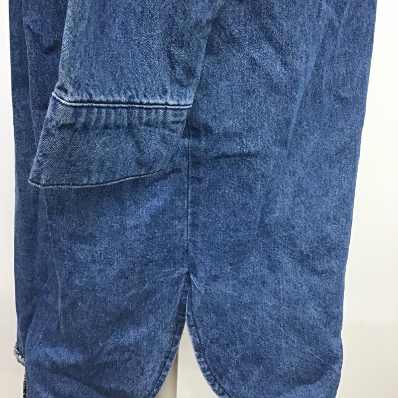 トゥーザシー To the sea ワンピース ひざ丈スカート デニムワンピース FREE 無地 水色 / ライトブルー /  レディース USED 古着 中古 10100962