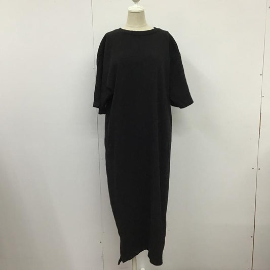 ムルーア MURUA ワンピース ロングスカート 012130301601 BIGスリーブカットワンピース FREE 無地 黒 / ブラック /  レディース USED 古着 中古 10100963