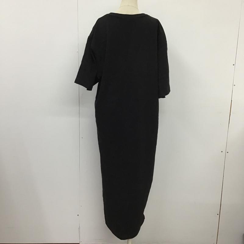 ムルーア MURUA ワンピース ロングスカート 012130301601 BIGスリーブカットワンピース FREE 無地 黒 / ブラック /  レディース USED 古着 中古 10100963