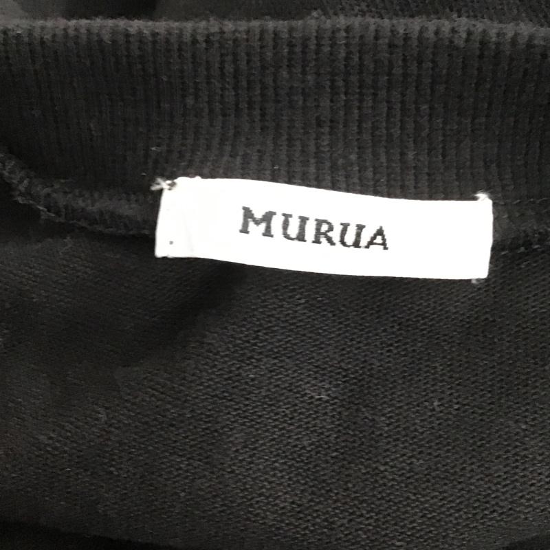 ムルーア MURUA ワンピース ロングスカート 012130301601 BIGスリーブカットワンピース FREE 無地 黒 / ブラック /  レディース USED 古着 中古 10100963
