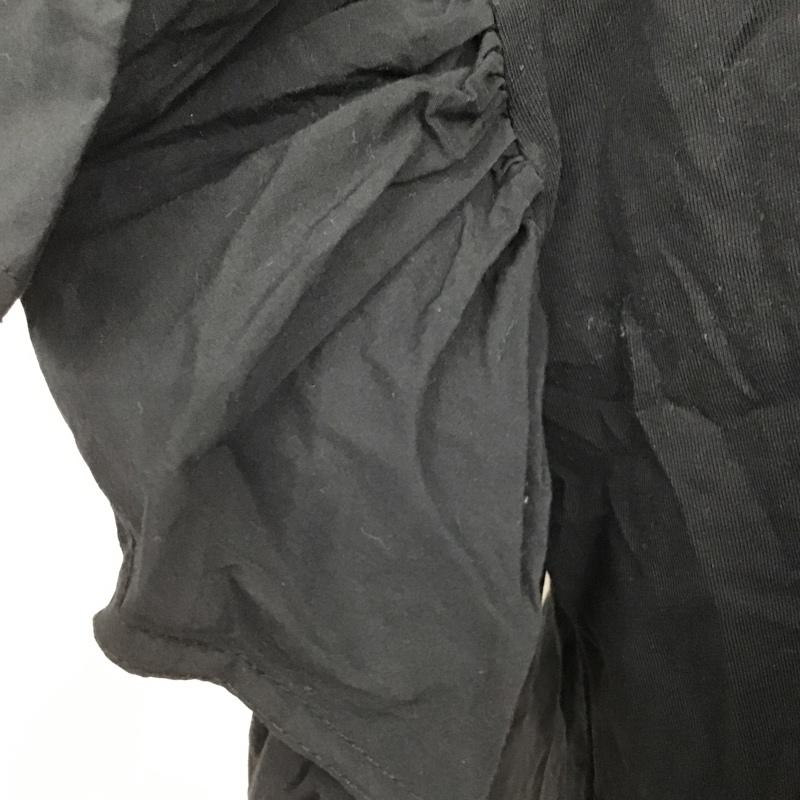 ザラ ZARA カットソー 半袖 L 無地 黒 / ブラック /  レディース USED 古着 中古 10100968
