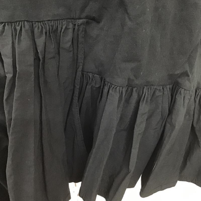 ザラ ZARA カットソー 半袖 L 無地 黒 / ブラック /  レディース USED 古着 中古 10100968