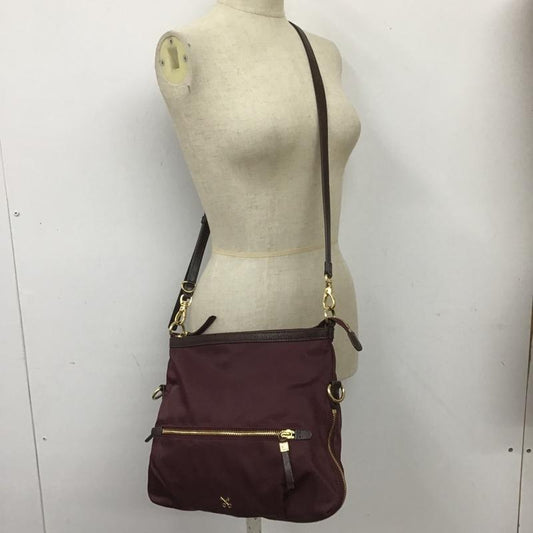 サザビー SAZABY ショルダーバッグ ショルダーバッグ 2WAY ロゴ、文字 ボルドー / ボルドー /  レディース USED 古着 中古 10100999