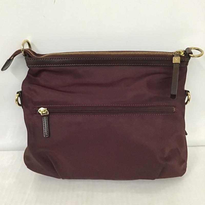 サザビー SAZABY ショルダーバッグ ショルダーバッグ 2WAY ロゴ、文字 ボルドー / ボルドー /  レディース USED 古着 中古 10100999