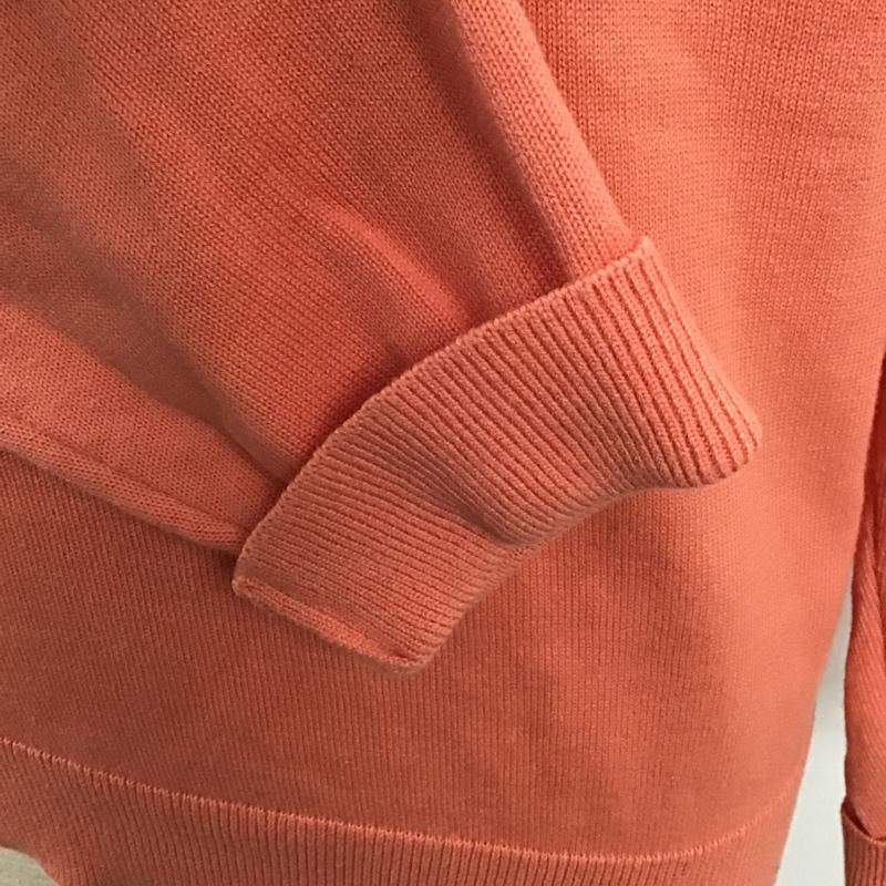 パパス PAPAS ニット、セーター 長袖 ハーフジップ M 無地 桃 / ピンク /  メンズ USED 古着 中古 10101003