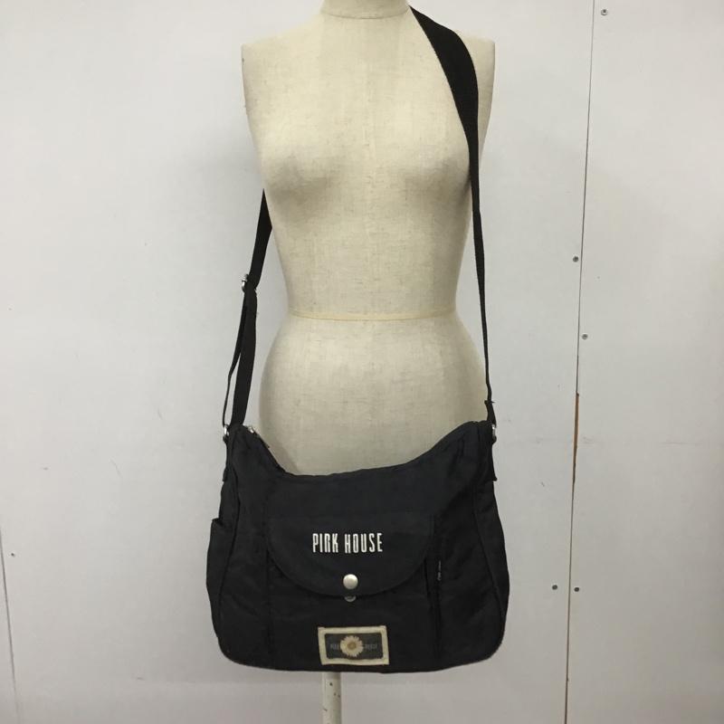 ピンクハウス PINK HOUSE ショルダーバッグ ショルダーバッグ ナイロン ロゴ、文字 黒 / ブラック /  レディース USED 古着 中古 10101030