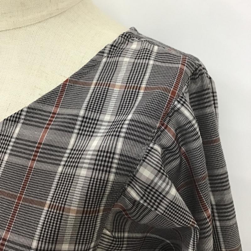 サマンサモスモスブルー Samansa Mos2 blue カットソー 長袖 FREE チェック マルチカラー / マルチカラー /  レディース USED 古着 中古 10101050