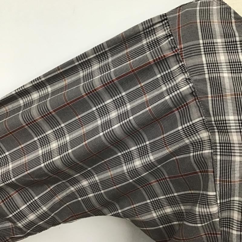 サマンサモスモスブルー Samansa Mos2 blue カットソー 長袖 FREE チェック マルチカラー / マルチカラー /  レディース USED 古着 中古 10101050