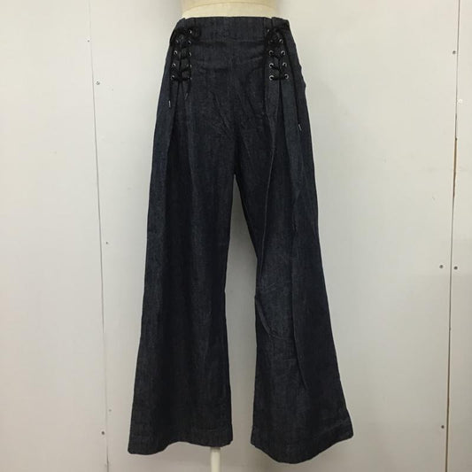 センスオブプレイス SENSEOFPLACE パンツ デニム、ジーンズ AA85-24A016 ボトム デニムパンツ ワイドパンツ カジュアルパンツ フレアパンツ 38 無地 インディゴ / インディゴ /  レディース USED 古着 中古 10101061